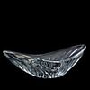 BACCARAT OVAL BOAT FORM CRYSTAL CENTERPIECE