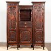 LOUIS XV STYLE CARVED WALNUT CABINET