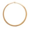 A 14K Yellow Gold 8 mm Italian Omega Necklace