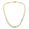 A Heavy Curb Link Necklace in 14K Yellow Gold