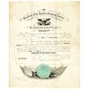 1860 President JAMES BUCHANAN Naval Appointment Winfield S. Schley as Midshipman
