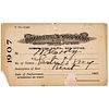 WILLIAM F. BUFFALO BILL CODY Signed Wild West Show Personal Pass to His Tent