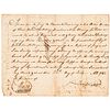 1762 ALEXANDER MARTIN 2x North Carolina Governor/Senator Promissory Note Signed 