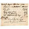 1765 Declaration of Independence Signer ROBERT TREAT PAINE Signed Legal Document