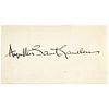 Augustus Saint-Gaudens Signed Collector Card