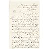 1862 Superb Content Officers Letter President Lincoln Visits with Gen. McClellan