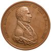 1817 James Monroe Indian Peace Medal in Bronze, Largest Size, 76 mm. P/L Unc.