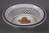 Chinese Export American Flag Eagle Pierced Bowl 