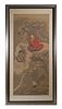 Chinese Scroll Painting, Dragon, Immortals