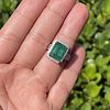 Emerald, Diamond and 18K Ring