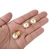 Pearl and 14K Earrings and Ring