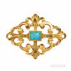 Wiese 18kt Gold and Opal Brooch