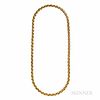 Tiffany & Co. 18kt Gold Rope Chain Necklace