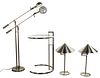 Modern Chrome Lamp and Table Assortment