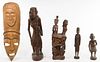 African Carved Wood Makonde Art Assortment