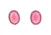 Pink Queen Conch Pearl & Pink Sapphire Earrings