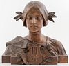 Hans Muller Art Nouveau Bronze Bust