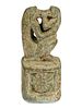 An Egyptian Faience of Kissing Baboons Amulet
Height 1 1/2 inches. 