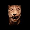 A Greek Marble Panther Head
Height 8 x width 5 1/2 inches. 