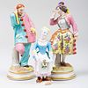 Three Continental Porcelain Figures