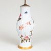 Chinese Export Style Vase Mounted as a Lamp