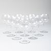Set of Ten Baccarat Glass Balloon Wine Glasses