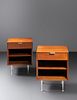 George Nelson & Associates
(American, 1908-1986)
Pair of Thin Edge Nightstands