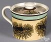 Mocha pepper pot, with seaweed decoration