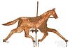 Virginia painted sheet iron horse weathervane