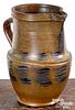 Western Pennsylvania stoneware pitcher, 19th c.