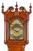 Chester County Chippendale cherry tall case clock