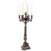 A Louis Philippe Style Bronze Candelabrum