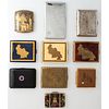 Ten Souvenir Cigarette Cases and Compacts, Including Four Allied-Occupied Germany Examples