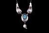 Navajo Arnold Maloney Silver Turquoise Necklace
