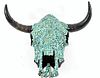 Navajo Kingman Turquoise Covered Steer Skull