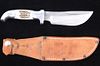 R.H. Ruana Skinner Knife & Leather Sheath