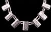 Navajo Old Pawn Silver Shield Banner Necklace
