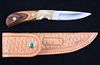 Anderson Hand Made Camp Knife & Leather Sheath