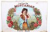 Original 1920's La Flor De Montanian Cigar Box