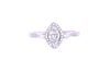 Opulent Marquise Diamond 18k White Gold Ring