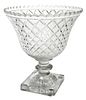 Anglo-Irish Cut Glass Urn Form Vase