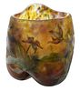 Small Daum Nancy "Solanees" Art Glass Vase