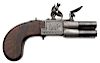 English-Style Four-Barrel “Selector” Flintlock Pistol 