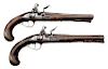 Pair of Flintlock Full-Stocked Pistols by Leopold Becher 