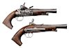 Pair of ca 1750 Spanish Miquelet Blunderbuss Pistols by Ybarzabal 