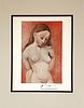 Pink Nude, PABLO PICASSO ORIGINAL LITHOGRAPH PRINT/1948