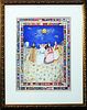A Persian Miniature Painting By Badri Borghei