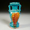 Chinese Sancai glazed amphora vase