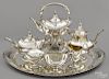 Gorham sterling silver tea service, to include