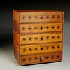 Paul McCobb, (5) rare walnut jewelry boxs